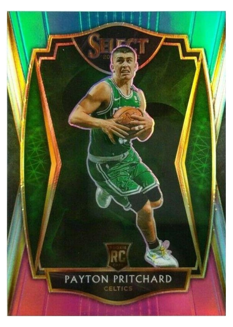 2020-21 Panini Select Base Set Payton Pritchard Teal White Pink #196 card