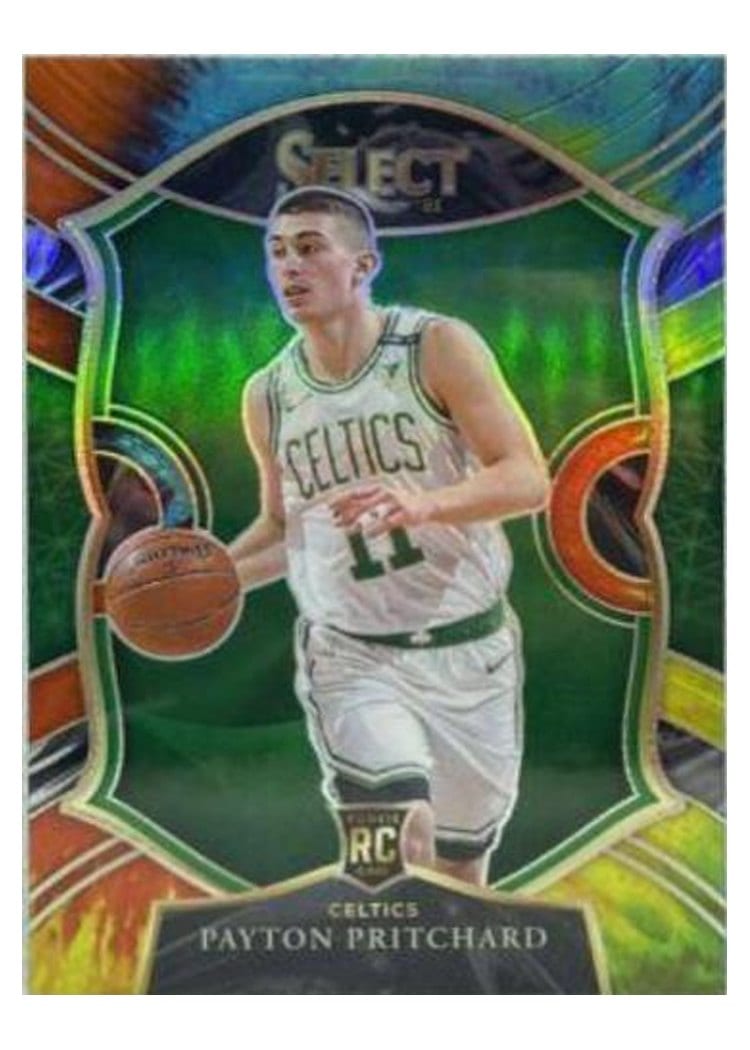 2020-21 Panini Select Base Set Payton Pritchard Tie Dye Prizm #86 card