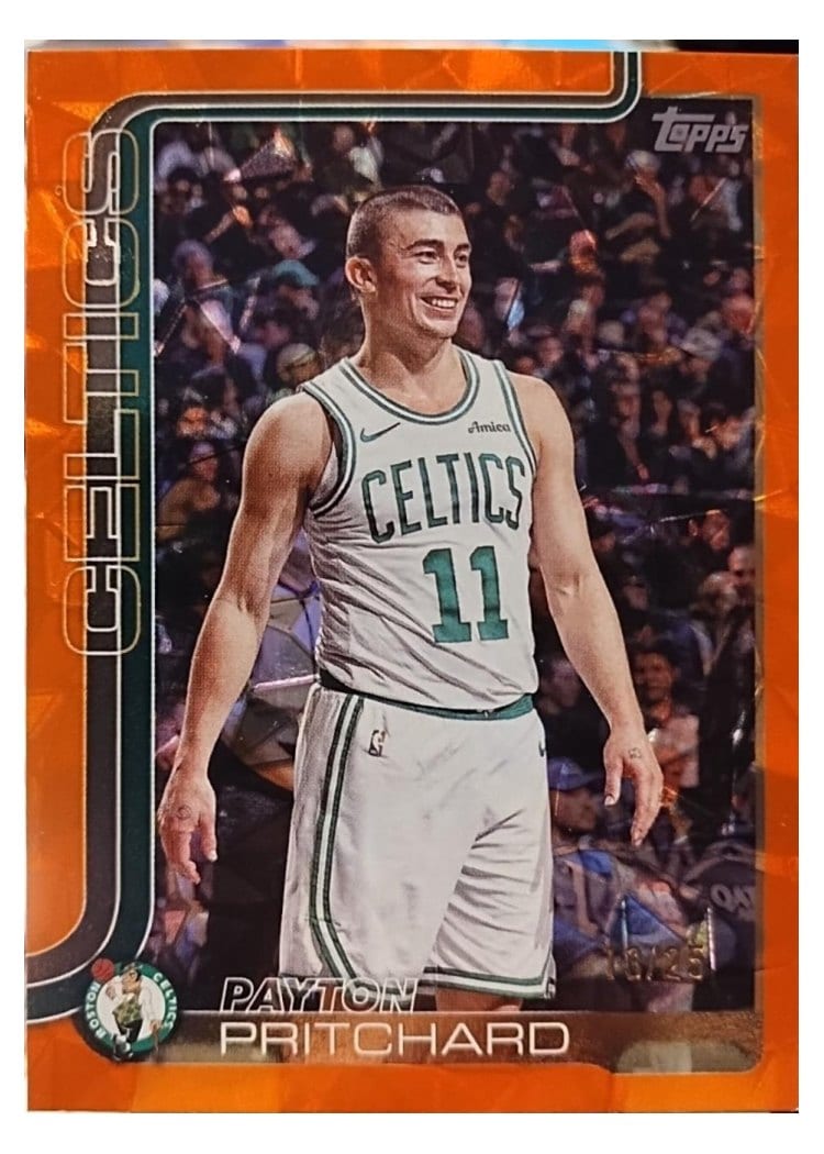 2025-26 Topps Base Set Payton Pritchard Orange Rainbow #4 card
