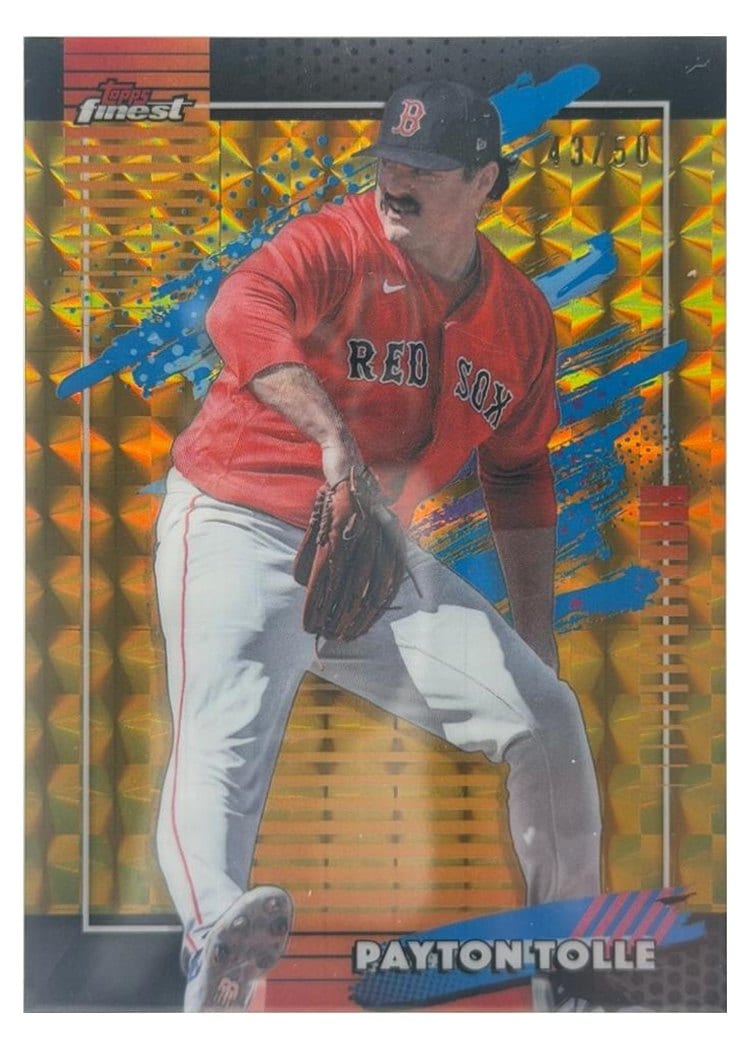 2026 Topps Finest Payton Tolle Gold Geometric Refractor #142 card