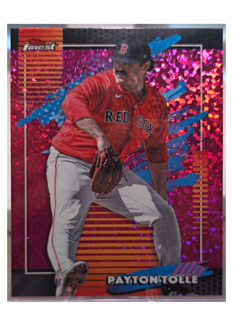 2026 Topps Finest Payton Tolle Red X-Fractor #142 card