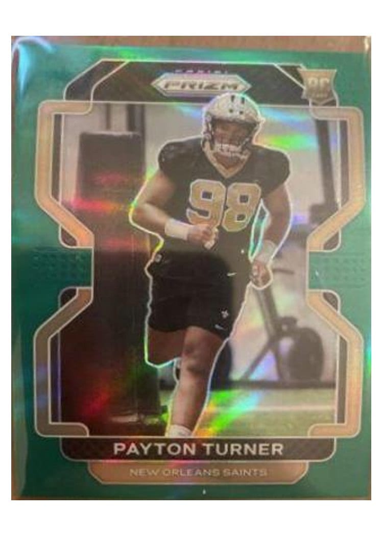 2021 Panini Prizm Base Set Payton Turner Green Prizm #379 card