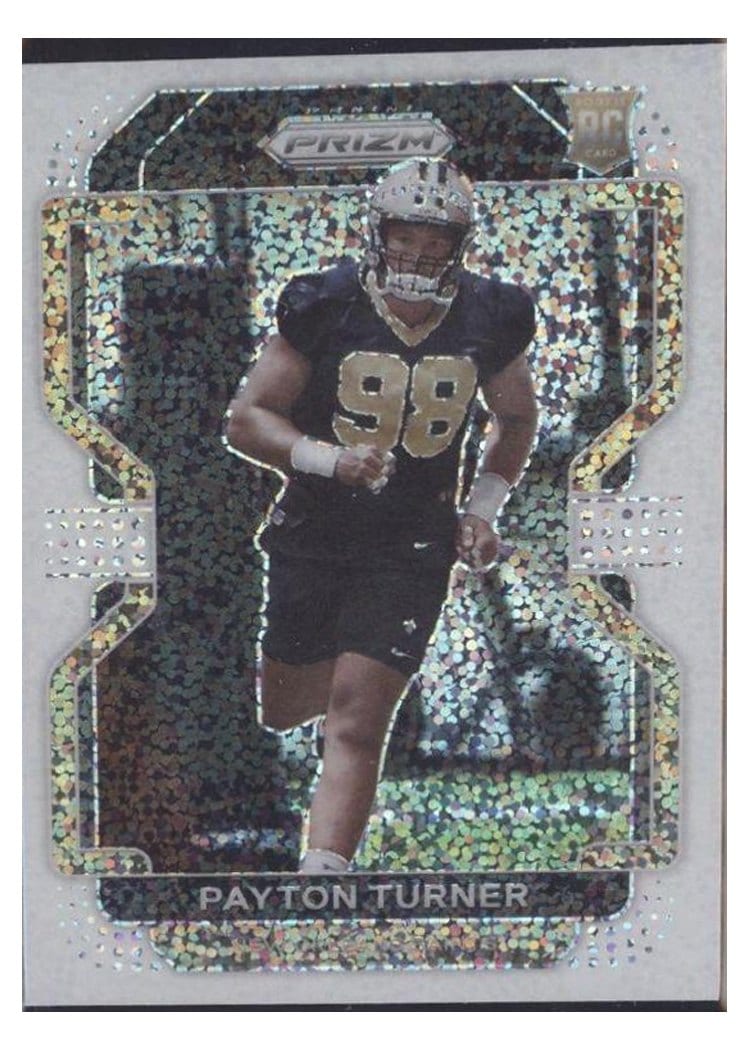 2021 Panini Prizm Base Set Payton Turner White Sparkle Prizm #379 card