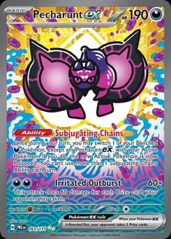 Pecharunt ex Prismatic Evolutions card