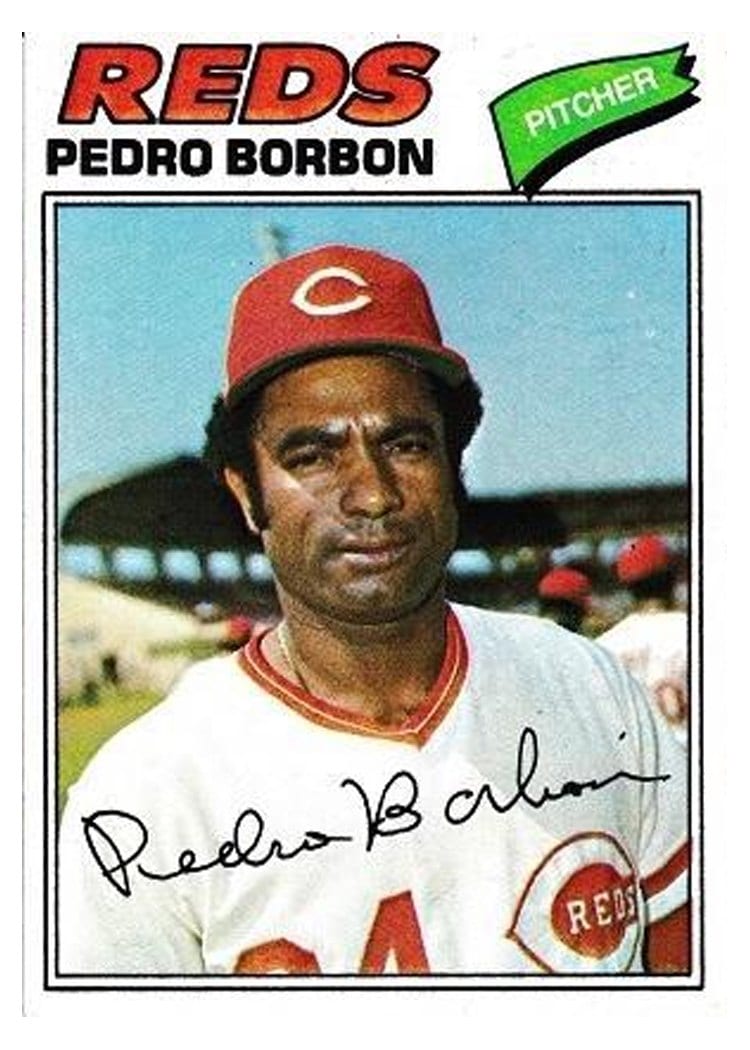 1977 Topps Pedro Borbon #581 card