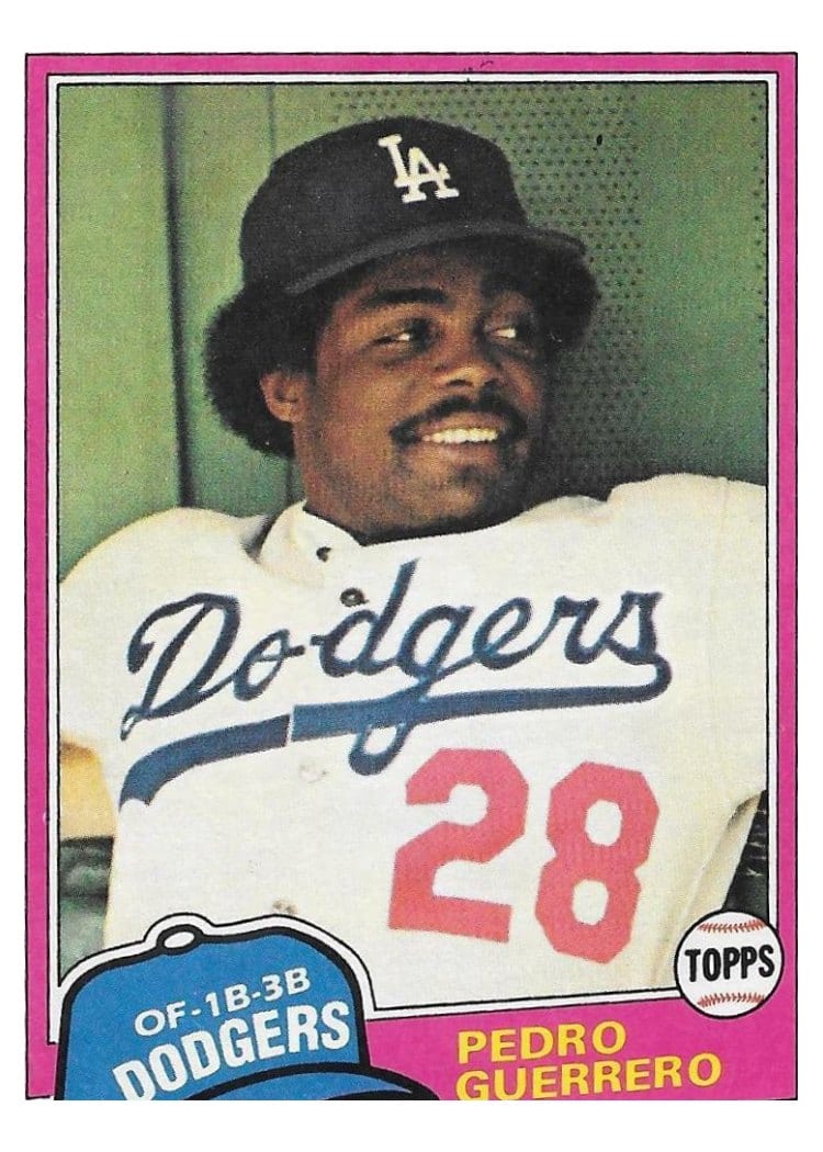 1981 Topps Pedro Guerrero #651 card