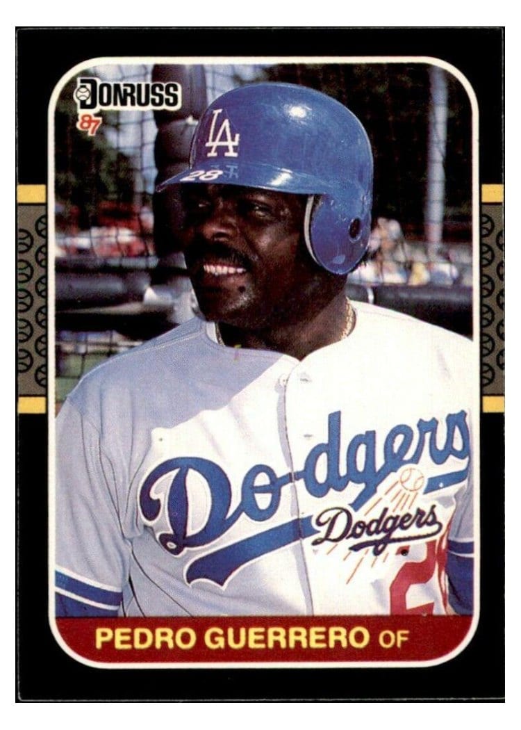 1987 Donruss Pedro Guerrero #53 card