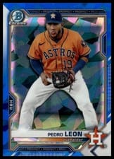 2021 Bowman Draft Sapphire Edition Base Set Pedro Leon #BDC-92 card