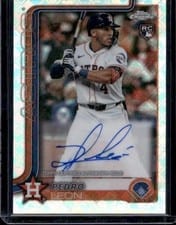 2025 Topps Chrome Logofractor Edition Rookie Autographs Pedro León #RA-PL card