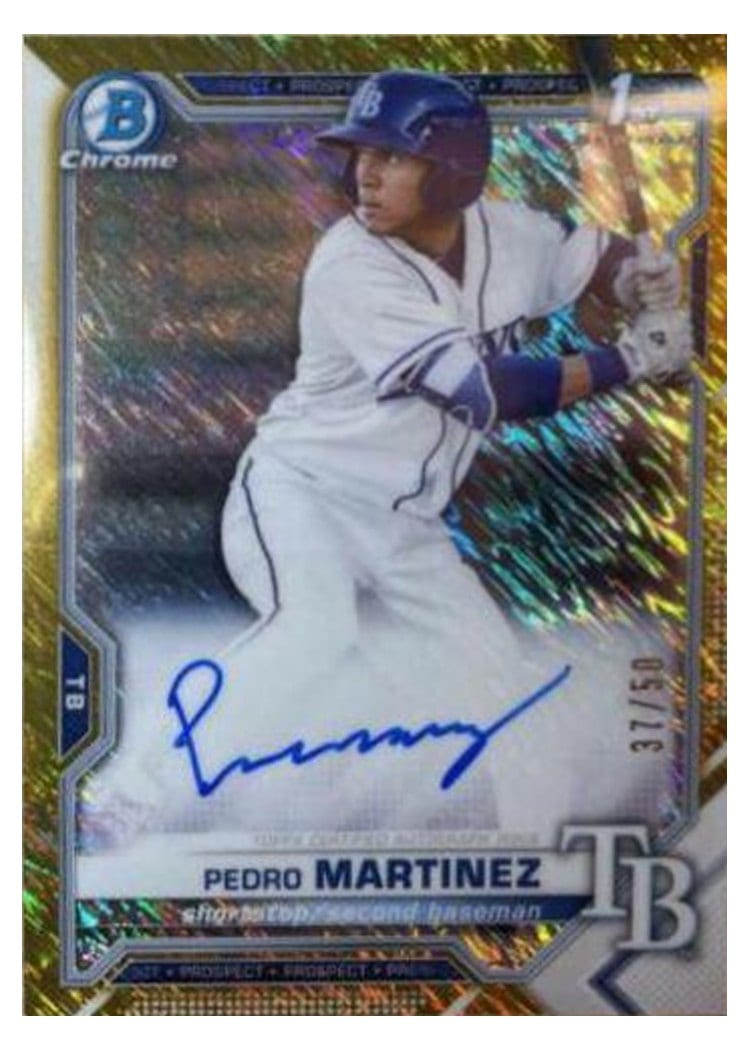 2021 Bowman Chrome Prospect Autographs Pedro Martinez #CPA-PM card