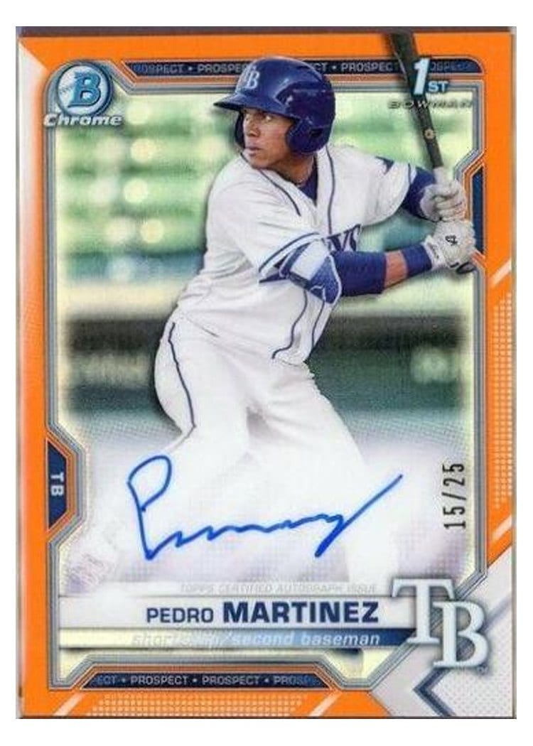 2021 Bowman Chrome Prospect Autographs Pedro Martinez #CPA-PM card