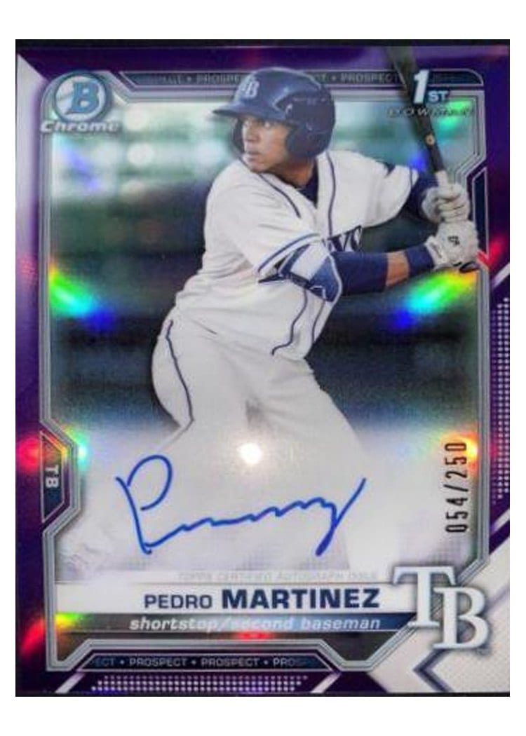 2021 Bowman Chrome Prospect Autographs Pedro Martinez #CPA-PM card