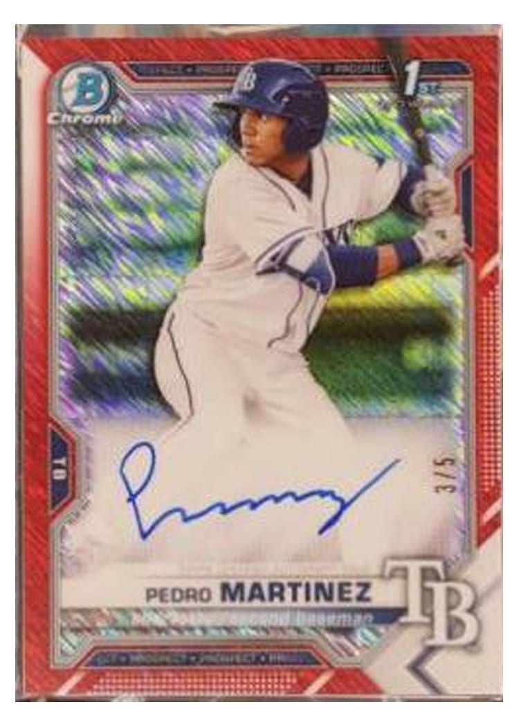 2021 Bowman Chrome Prospect Autographs Pedro Martinez #CPA-PM card