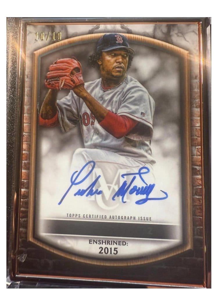 2022 Topps Museum Collection Framed Hall of Fame Autographs Pedro Martinez #HOFA-PM card