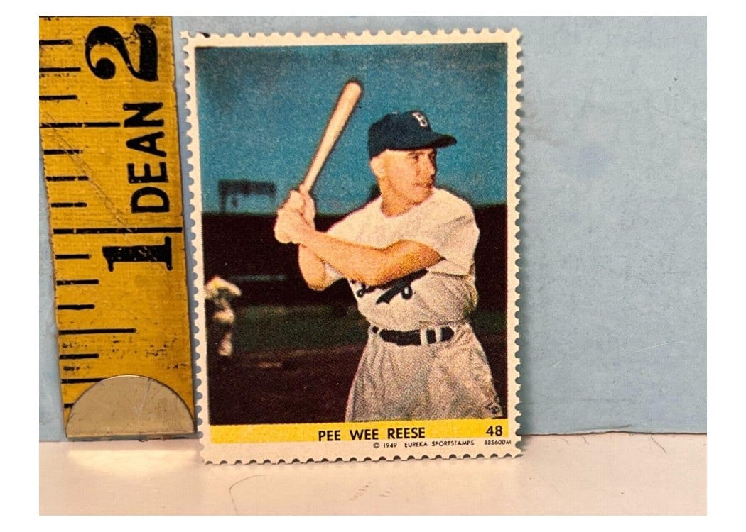 1949 Eureka Sportstamps Pee Wee Reese #48