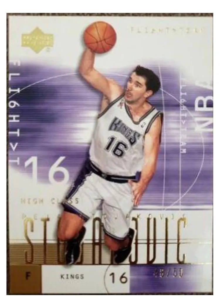 2001 Upper Deck Flight Team Peja Stojakovic #5 card