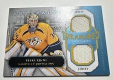 2020-21 Upper Deck Artifacts Treasured Swatches Pekka Rinne #TS-PR card