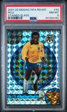 2021 Panini Mosaic Road to FIFA World Cup Stained Glass Pele #44 card