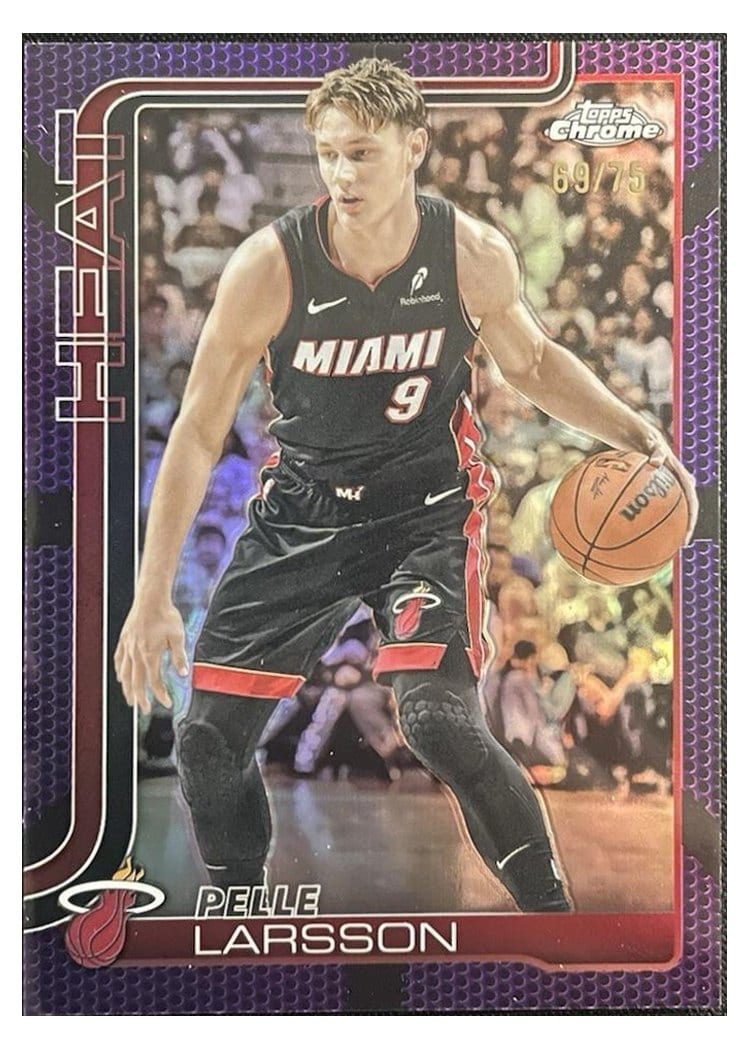 2025 Topps Chrome Pelle Larsson #189 card