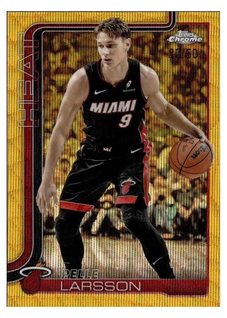 2025 Topps Chrome Pelle Larsson #189 card