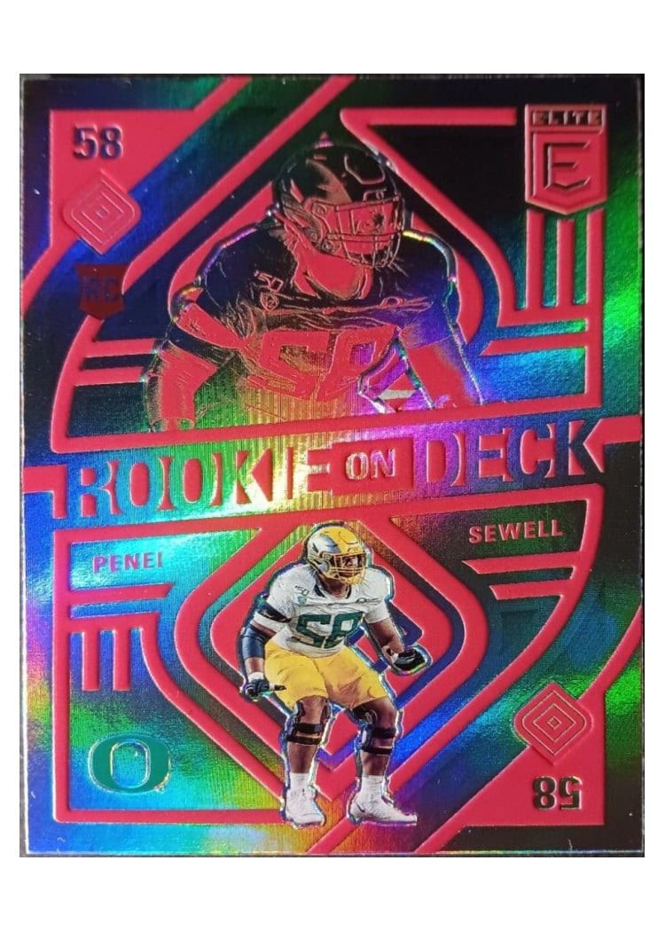 2021 Donruss Elite Rookie on Deck Penei Sewell #RD16 card