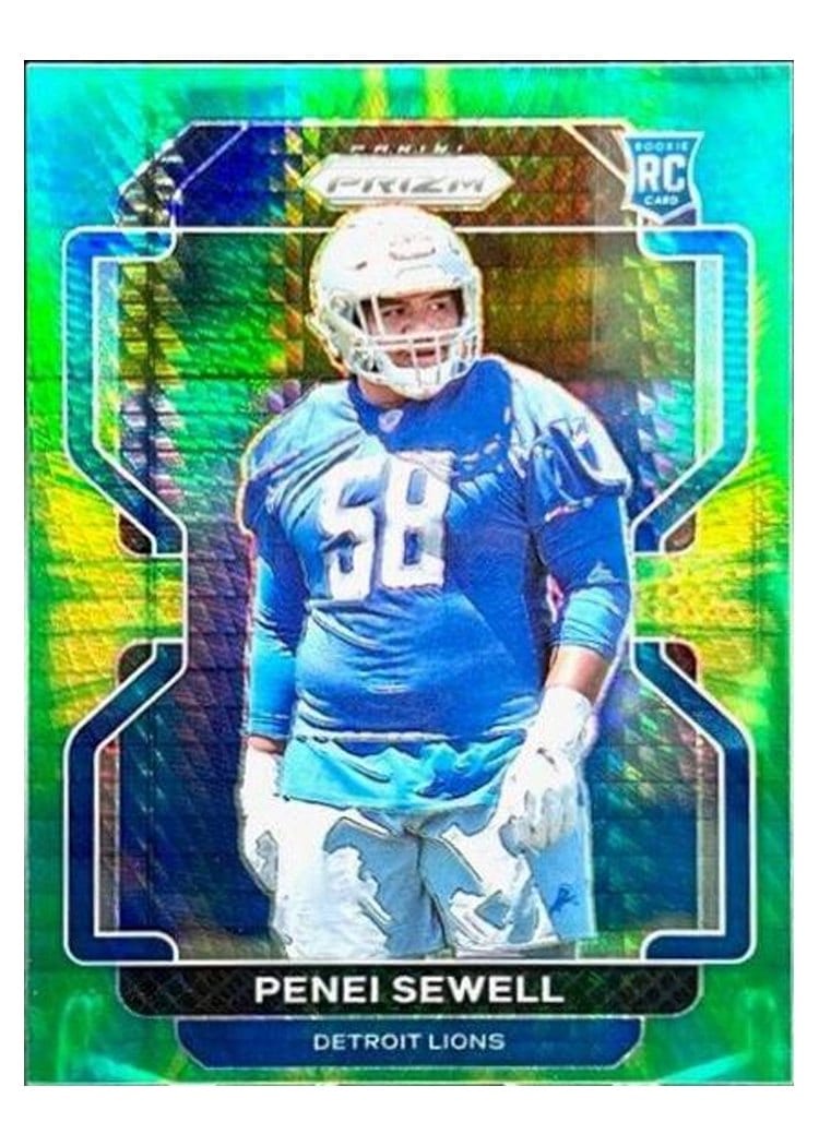 2021 Panini Prizm Base Set Penei Sewell Hyper Prizm #429 card