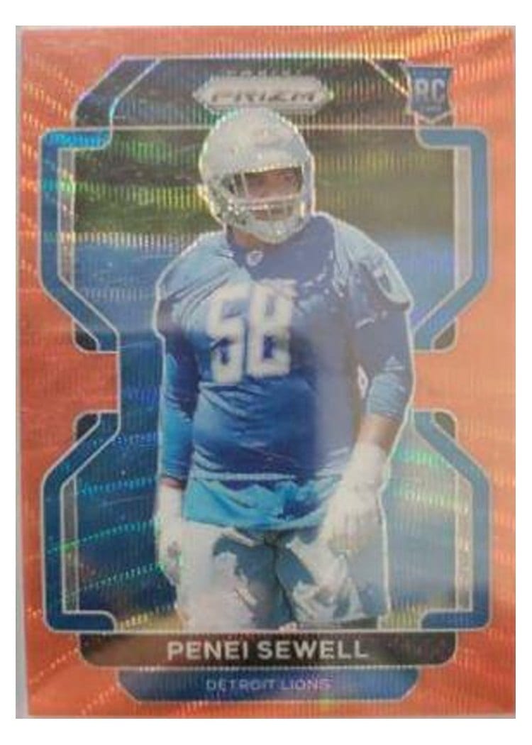 2021 Panini Prizm Base Set Penei Sewell #429 card