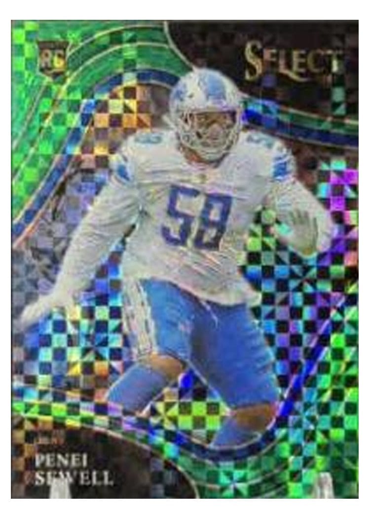 2021 Panini Select Base Set Penei Sewell #385 card