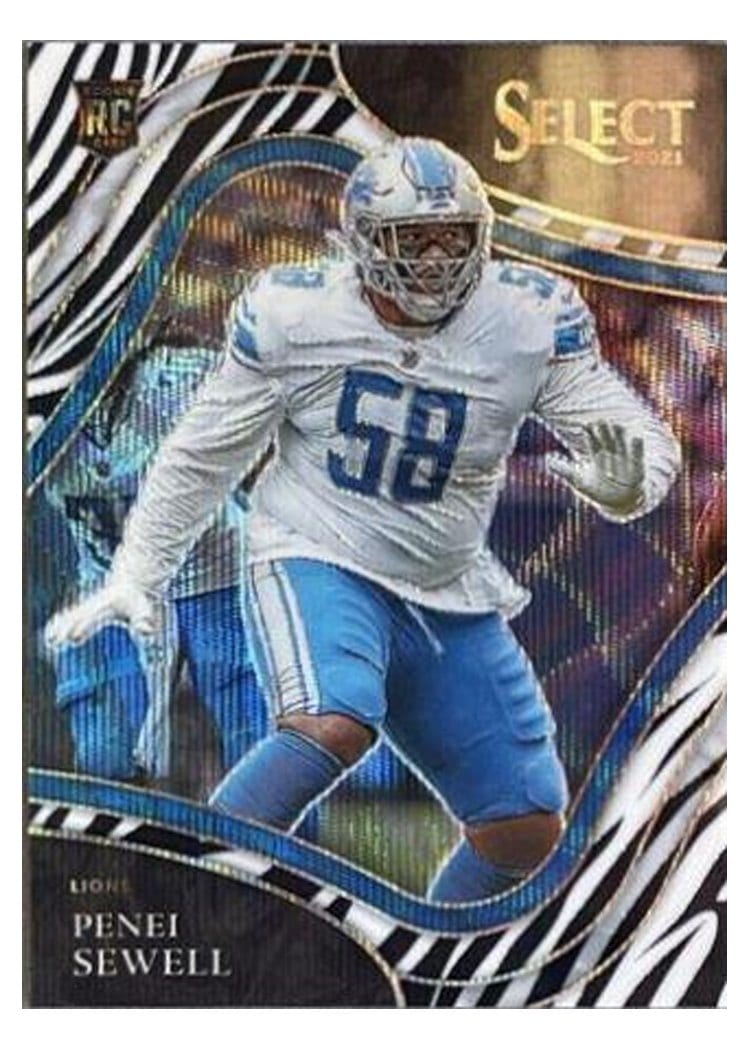 2021 Panini Select Base Set Penei Sewell #385 card