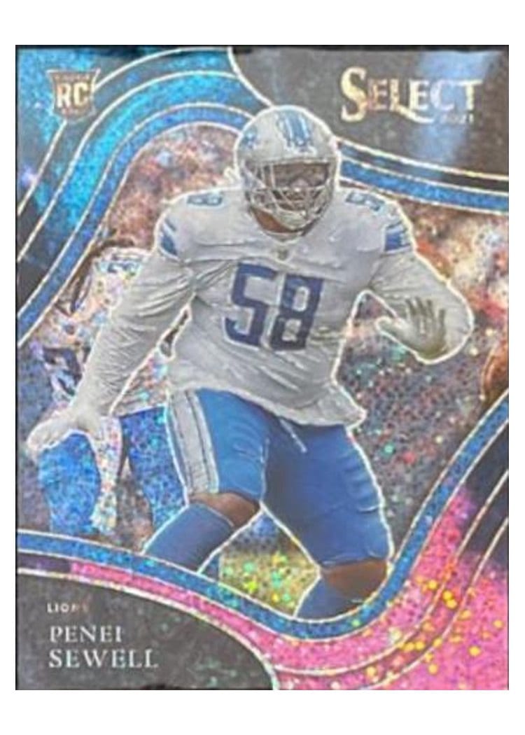 2021 Panini Select Base Set Penei Sewell #385 card