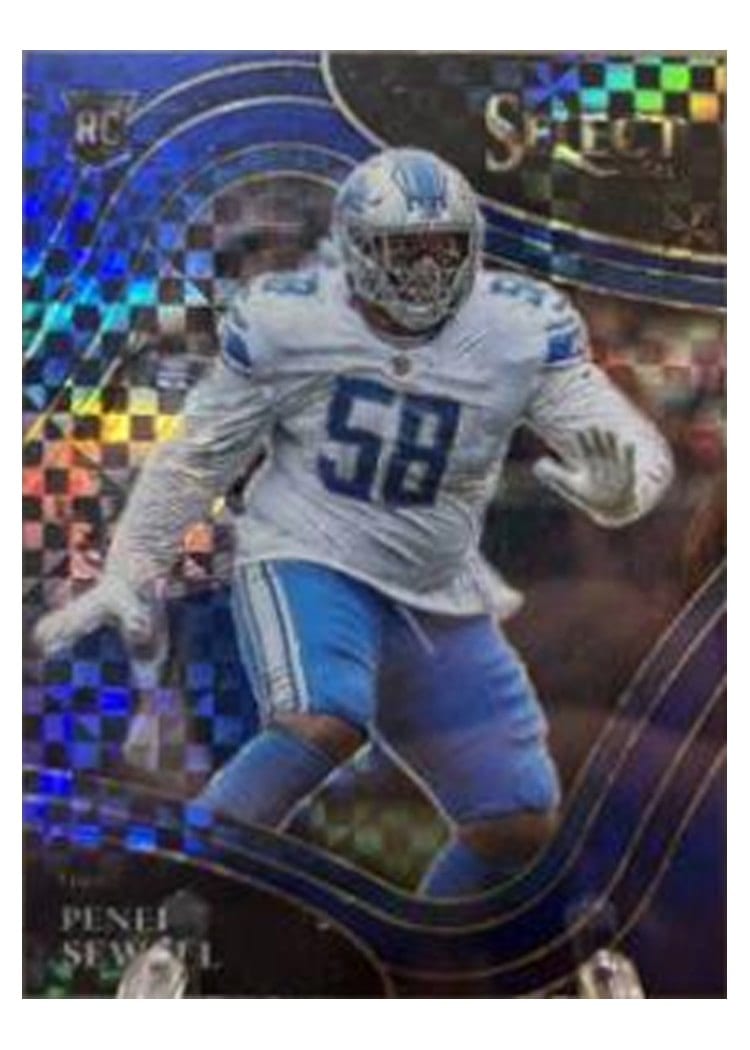 2021 Panini Select Base Set Penei Sewell #385 card