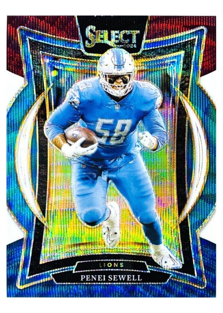 2024 Panini Select Base Set Penei Sewell Tri-Color Prizm #87 card
