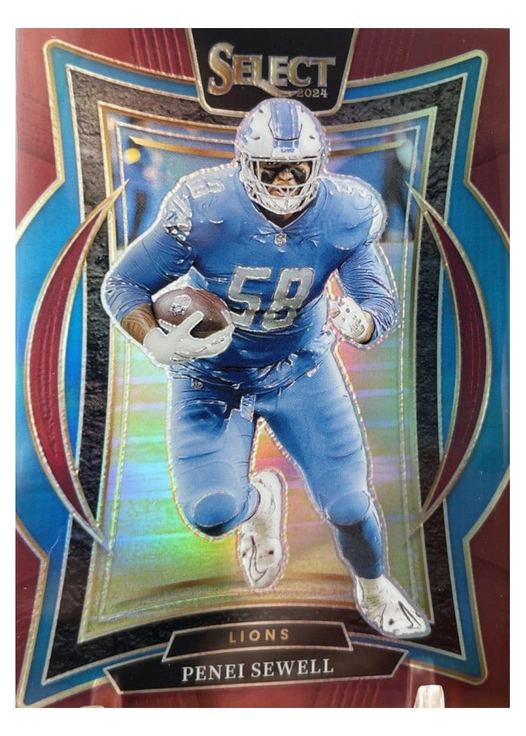 2024 Panini Select Base Set Penei Sewell Maroon Prizm #87 card
