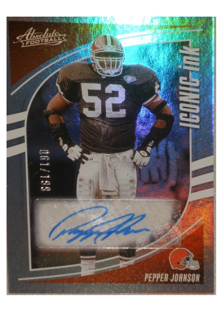 2025 Panini Absolute Iconic Ink Pepper Johnson #II-PJN card