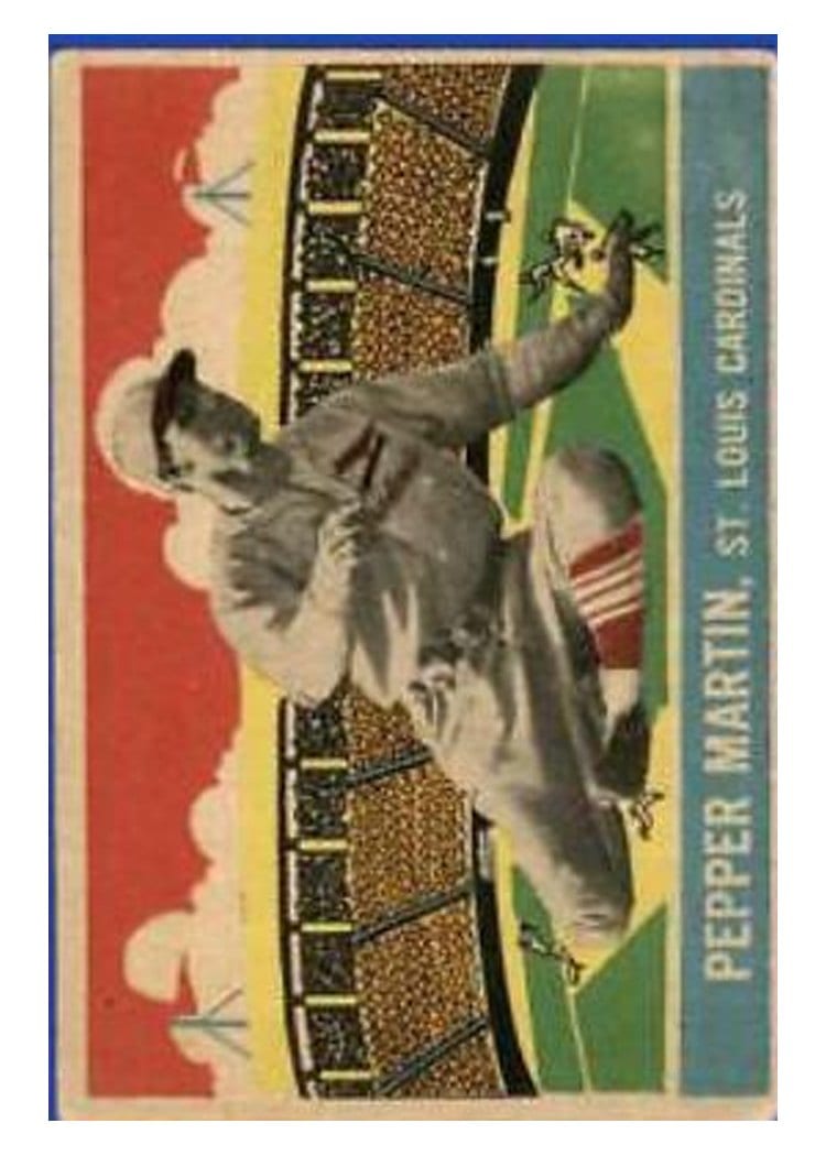 1933 DeLong Pepper Martin #17 card