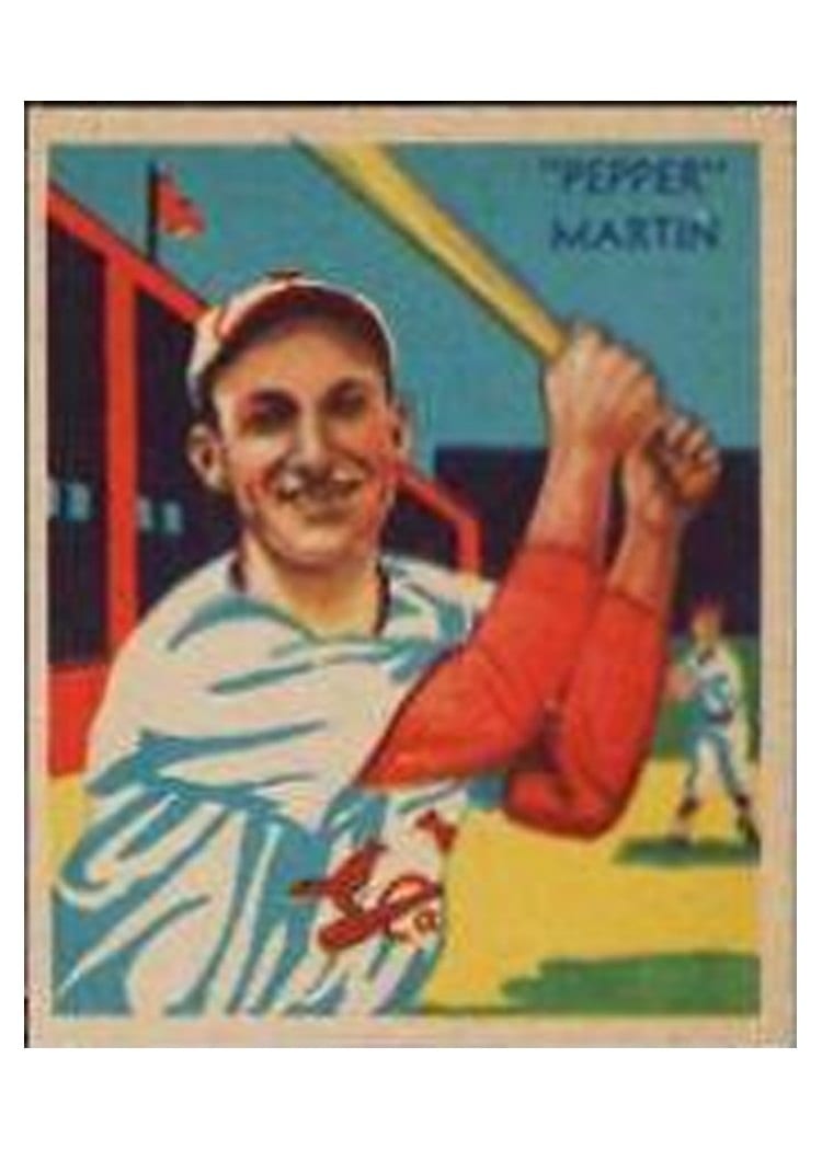 1935 Diamond Stars Pepper Martin #26 card