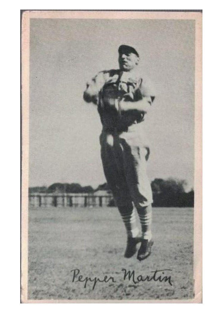 1936 National Chicle Fine Pens Pepper Martin card