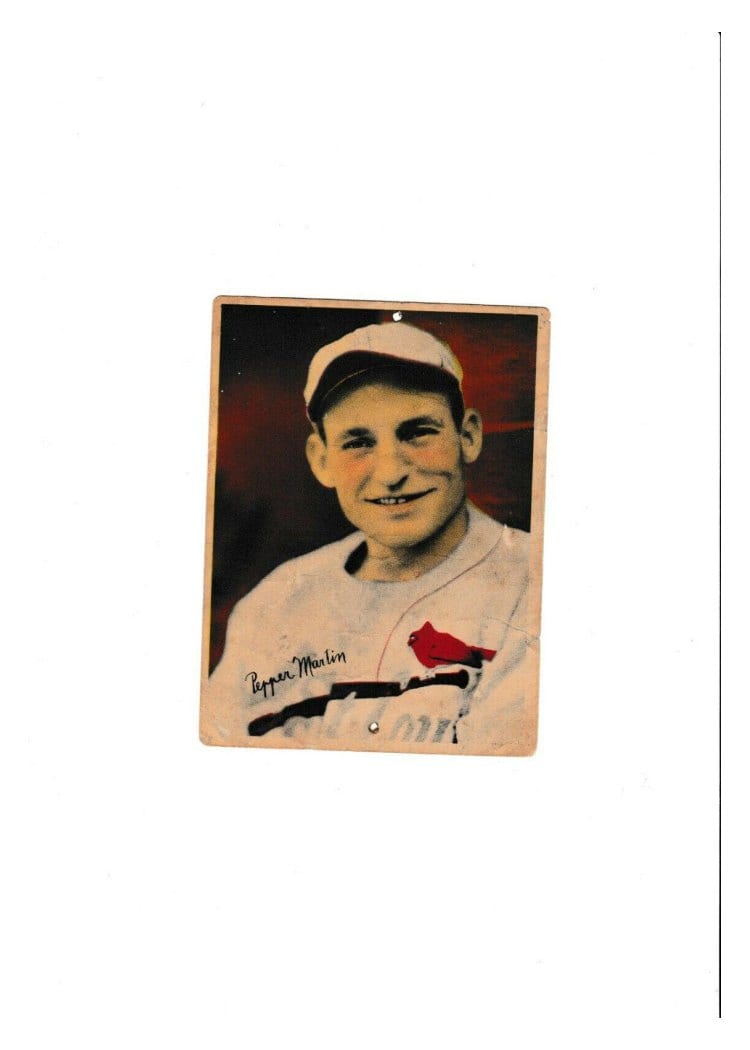 1936 R312 Pepper Martin card