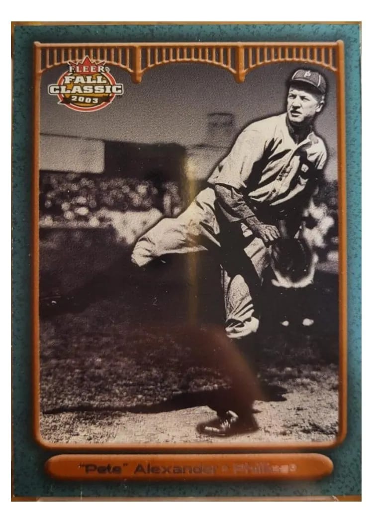 2003 Fleer Fall Classics Pete Alexander #58 card