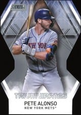 2021 Stadium Club Triumvirates Pete Alonso #T-8 card