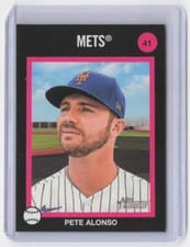 2022 Topps Heritage 1973 Topps Venezuela Stamps Pete Alonso #41 card