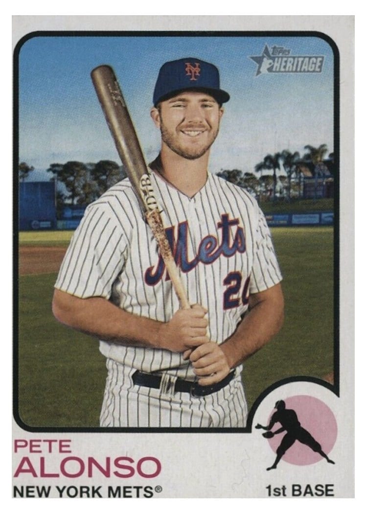 2022 Topps Heritage Base Set Pete Alonso #54 card