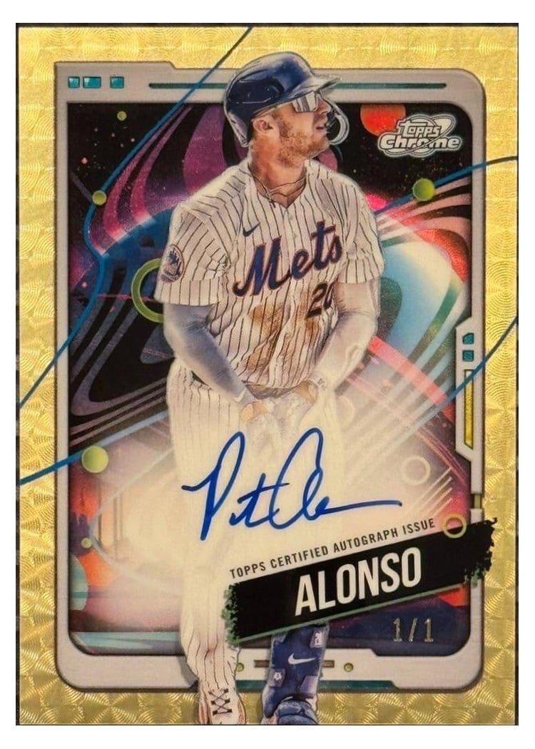 2024 Topps Cosmic Chrome Autographs Pete Alonso #CCA-PA card