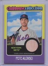 2024 Topps Heritage Clubhouse Collection Relic Pete Alonso #CCR-PA card