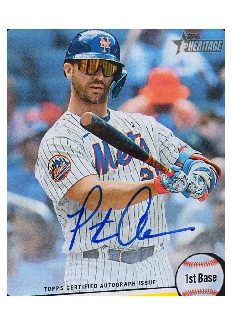 2024 Topps Heritage Real One Autograph Pete Alonso #ROA-PA card