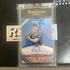 2024 Topps Luminaries Rule the Night Autographs Pete Alonso #RN-PA card