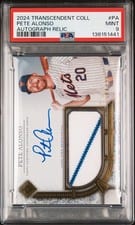 2024 Topps Transcendent Collection Autographed Relics Pete Alonso #TCAR-PA card