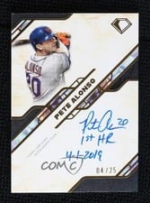 2025 Topps Diamond Icons Iconic Firsts Inscription Autographs Pete Alonso #IFA-PA card