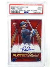 2025 Topps Pristine Plated and Polished Autographs Pete Alonso #PAPAV-PA card
