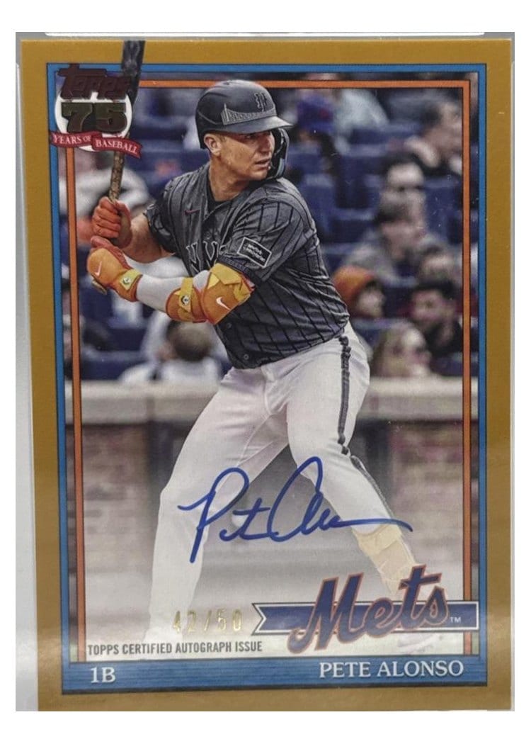 2026 Topps 1991 Topps Autographs Pete Alonso #91A-PA card